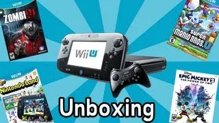 Wii U Unboxing + Games and Controllers