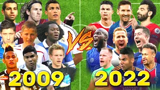 2009 Legends vs 2023 Legends💪(Messi, Ronaldo, Neymar, Salah)