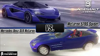 Asphalt 9 Legends (Nintendo Switch): McLaren Battle | 570S Spider vs. SLR McLaren [Top Gear Special]