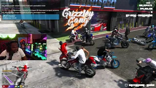 Episode 8.2: Wiping Out GMG AND RNO Of Their Block! & Bike Life With The Gang! | Grizzley World RP