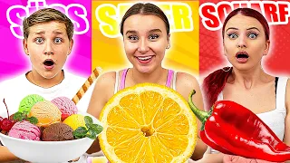 SÜßES 🍭 vs SAURES 🍋 vs SCHARFES 🌶️  Essen Challenge ! - Celina