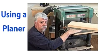 How to Use a Wood Planer - Beginnners #8 -  woodworkweb