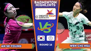 An Se Young (KOR) vs Wen Chi Hsu (TPE) | Singapore Badminton Open 2024