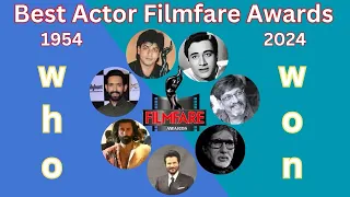Best Actor Filmfare Awards all Time list | 1954 - 2024 | best actor ￼filmfare award 2024 | #film
