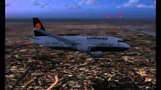 FSX.Lufthansa A319 from Hamburg to Frankfurt Main,.