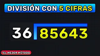 DIVISIÓN DE 5 CIFRAS EN EL DIVIDENDO - División de 5 CIFRAS (Fácil)