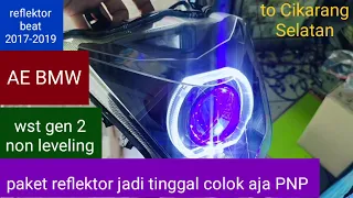 reflektor beat 2017-2019 wst gen 2 non leveling sinar otomotif