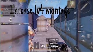 Intense 1v4 montage | Iphone 8 plus | Pubg Mobile