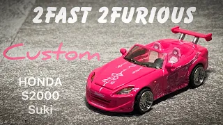 Fast and Furious HONDA S2000 Suki 1:64 MATCHBOX Custom LED Lighting