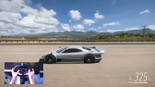 Forza Horizon 5 1998 Mercedes Benz AMG CLK GTR Top Speed ​​Test Logitech G29 Gameplay