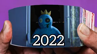 Evolution of Blue Rainbow Friends Flipbook 2022