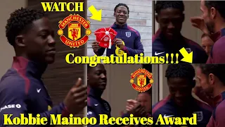 Congratulations!! 🤩 Kobbie Mainoo Receives Award After Debut vs Brazil🔥 England | Manchester United