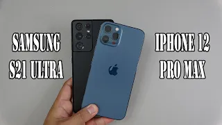 Samsung Galaxy S21 Ultra 5G vs iPhone 12 Pro max | SpeedTest and Camera comparison