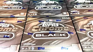 NEW RELEASE!  2024 TOPPS CHROME BLACK BASEBALL CARDS!