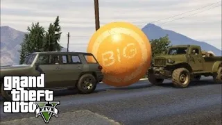 GTA V: Big orange ball rolling fun