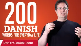 200 Danish Words for Everyday Life - Basic Vocabulary #10