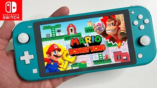 Mario vs. Donkey Kong Nintendo Switch LITE Gameplay