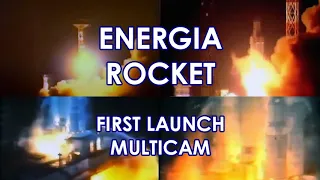 ENERGIA - First Flight with Polyus Military Prototype  (1987/05/15) - Soviet Launch Vehicle
