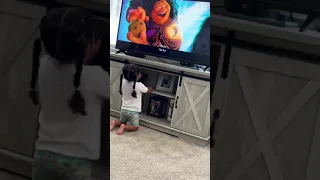 blind drummer enjoying Moana #disney #drummergirl #moana #music #idontownanycopyright (mom posting)