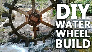 DIY Waterwheel Build: Pumps water 20 metres (65 ft) high during drought