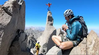 Traversing 5 14ers in a day (Sill to Thunderbolt, 5.9, Grade IV)