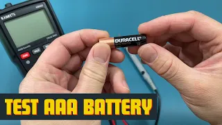 How to Test AAA Battery With Multimeter