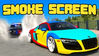 Using A Smoke Screen To Lose Cops In GTA 5 RP