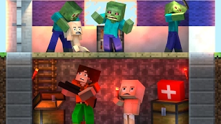 Minecraft | Who's Your Daddy Family? Zombies Overrun House! (Zombie Survival Bunker)