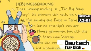 Deutsch für Dich #16 Deutsch lernen mit kurzen Geschichten - Lieblingssendung