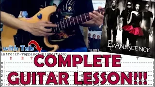 Call Me When You're Sober - Evanescence(Complete Guitar Lesson/Cover)with Chords and Tab