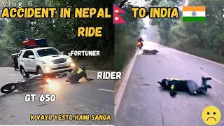 Accidents😢  During India's 10000km Ride Challenge| Ye Kya Huya Hamre sath🤕  | Vlog 8 | Part 2