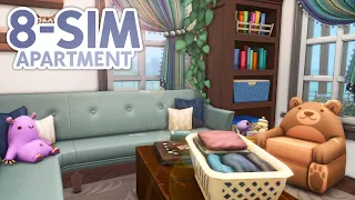 8 Sim Family Apartment // The Sims 4 Speed Build: Apartment Renovation