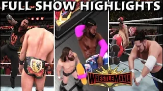 WWE 2K19 WRESTLEMANIA 35 FULL SHOW PREDICTION HIGHLIGHTS - PART 3