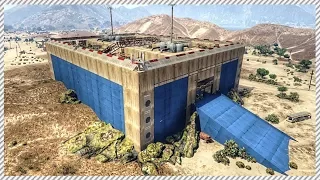 THE BEST ANTI-ZOMBIE MILITARY FORTRESS (GTA 5 ZOMBIE MOD)