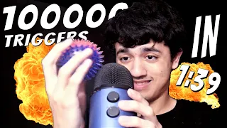 ASMR 100000 TRIGGERS IN 1:39