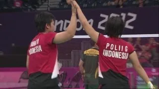 INA v RSA - Women's Doubles Badminton Group C Full Match - London 2012 Olympics