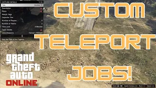 TELEPORT ANYWHERE ON THE MAP BY MAKING YOUR OWN CUSTOM JOBS FOR JOB TP IN GTA 5 ONLINE! #gta5 #ps4