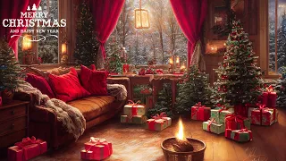 Christmas coffee shop ambience 🎄 Christmas piano jazz for relax, study and work