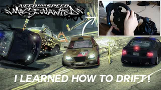 Need For Speed Most Wanted is My Favorite Drifting Game! | w/900° Steering Wheel