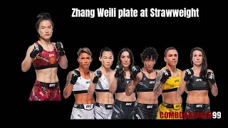 Zhang Weili plate at Strawweight