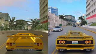 GTA: Vice City 2002 vs 2021 Remastered Graphics Comparison - RTX ON vs RTX OFF - GTA on RTX™3080 Ti