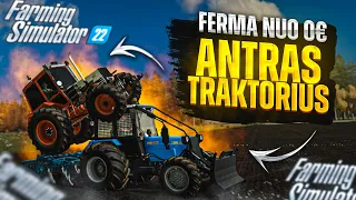 FERMA NUO 0 EURŲ , ANTRAS TRAKTORIUS IR VAGYSTĖ // Farming Simulator 22