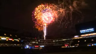 Fireworks finale at Globe Life Park in Arlington on 5/29/2015