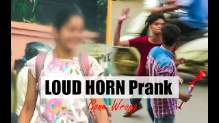 LOUD AIR HORN PRANK ON CUTE GIRLS || PRANK IN INDIA
