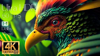 4K HDR 120fps Dolby Vision with Animal Sounds (Colorfully Dynamic)