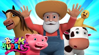 Old MacDonald Had A Farm Nursery Rhymes | Farm Song For Kids By Boom Buddies