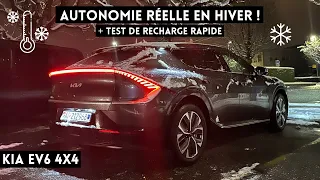 Kia EV6 4x4: Autonomie réelle et test de recharge rapide en hiver !