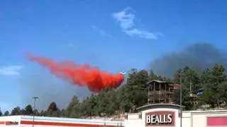 SEAT plane drops on Swallow fire in Ruidoso, NM