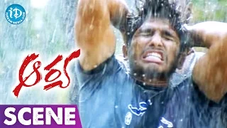 Arya Movie Scenes - Subbaraju Brutally Beating Up Allu Arjun || Anuradha Mehta || Siva Balaji