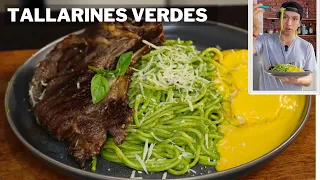 Así Preparo mis TALLARINES VERDES en un TOQUE | Cocina Peruana